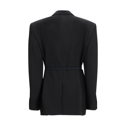 Balenciaga Black Wrap Tailored Blazer