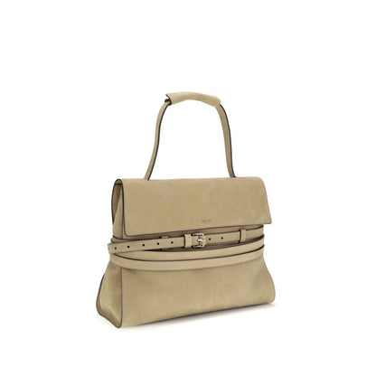Beige Calf Leather Bos Taurus Handbag