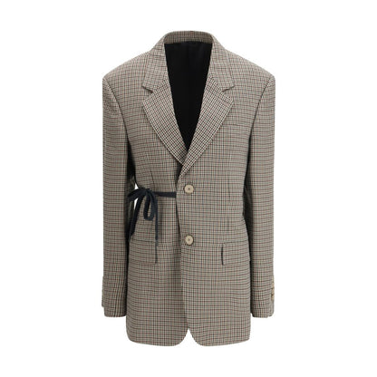 Balenciaga Vichy Multicolor Lyocell Jacket