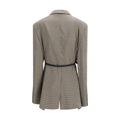 Balenciaga Vichy Multicolor Lyocell Jacket