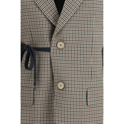 Balenciaga Vichy Multicolor Lyocell Jacket