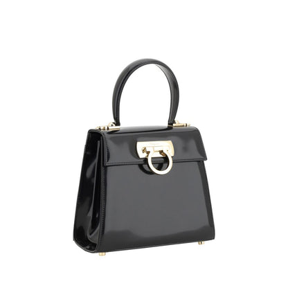 Black Calf Leather Bos Taurus Handbag