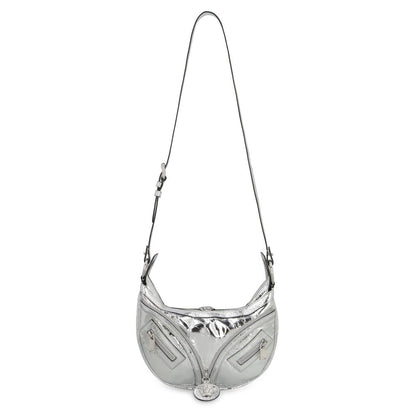 Silver Lamb Leather Shoulder Bag