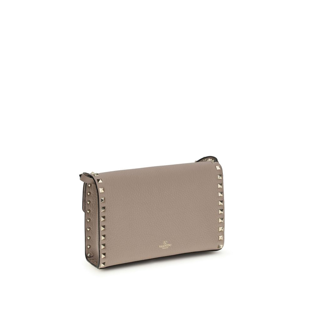 Small Rockstud Grainy Calfskin Crossbody Bag