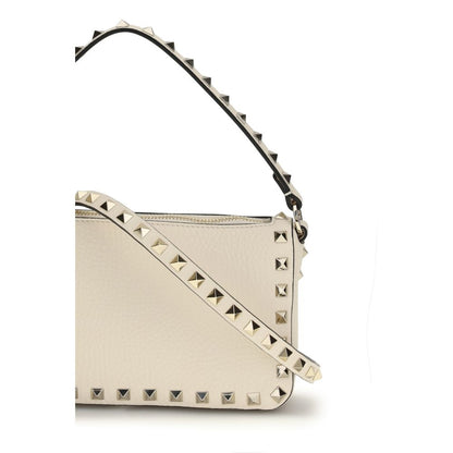 Small Rockstud Grainy Calfskin Crossbody Bag