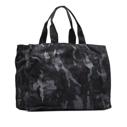 Black Camouflage Tessuto Nylon Tote Bag