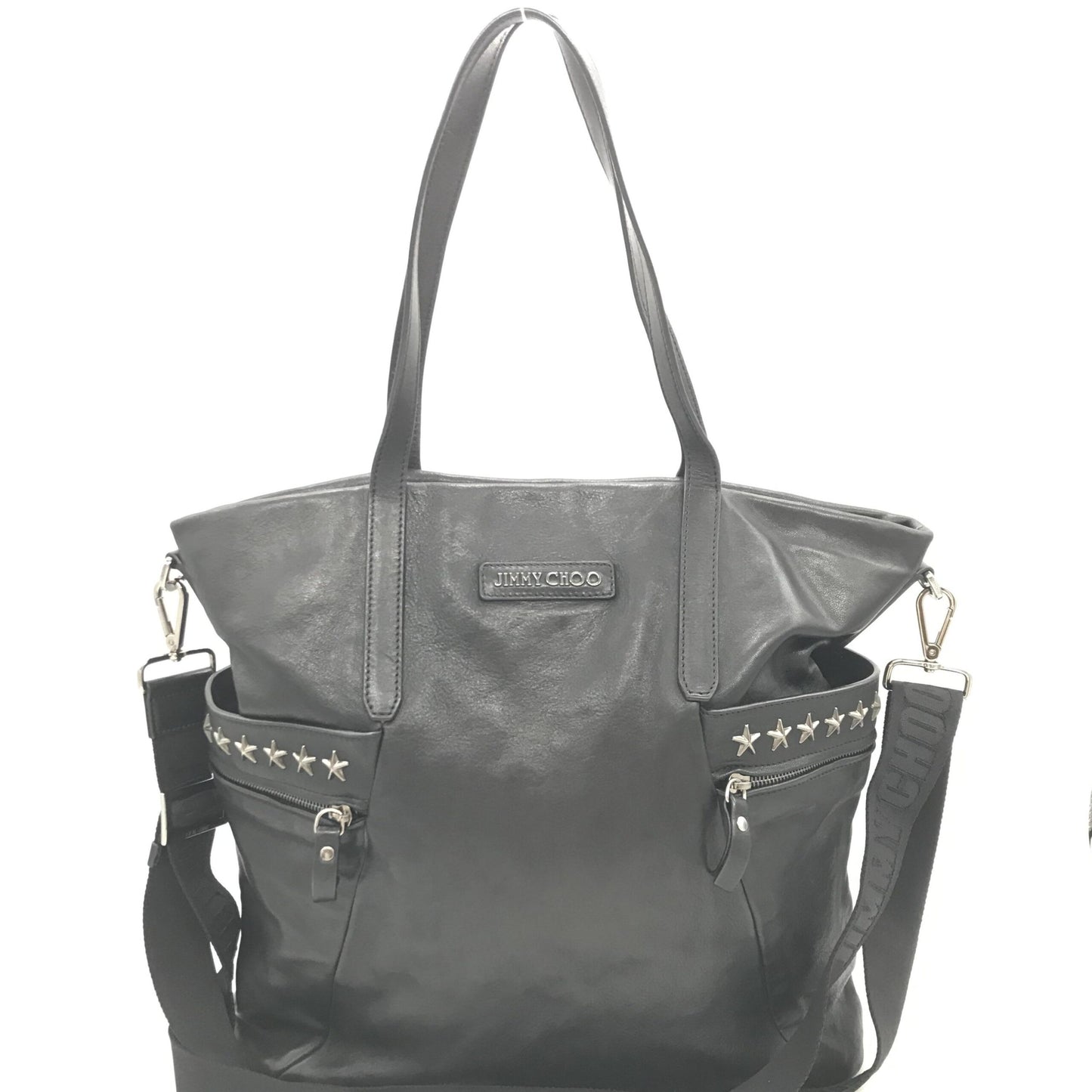 Balfour Black Leather Studs Tote