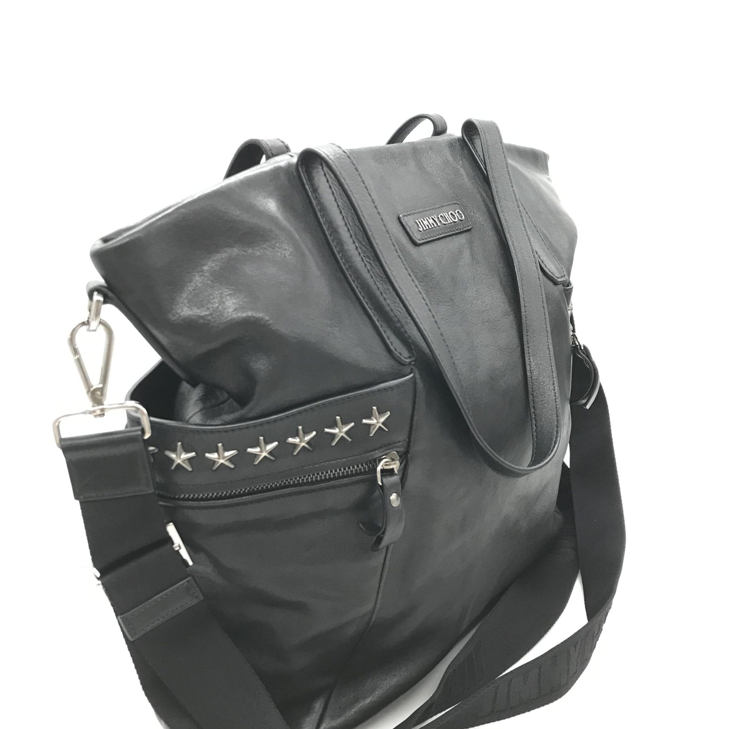 Balfour Black Leather Studs Tote