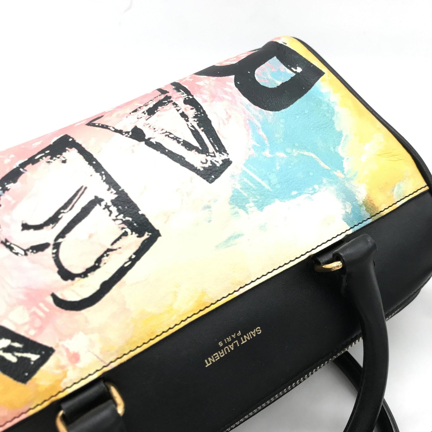 Baby Duffle Colorful Printed Leather Bag