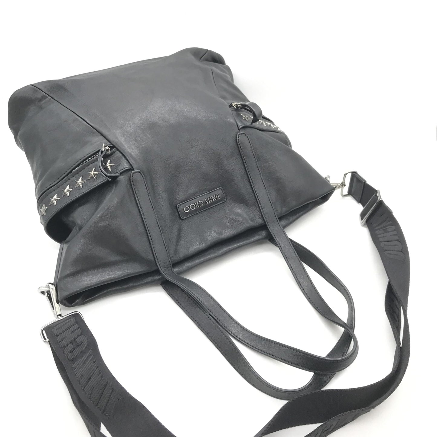 Balfour Black Leather Studs Tote