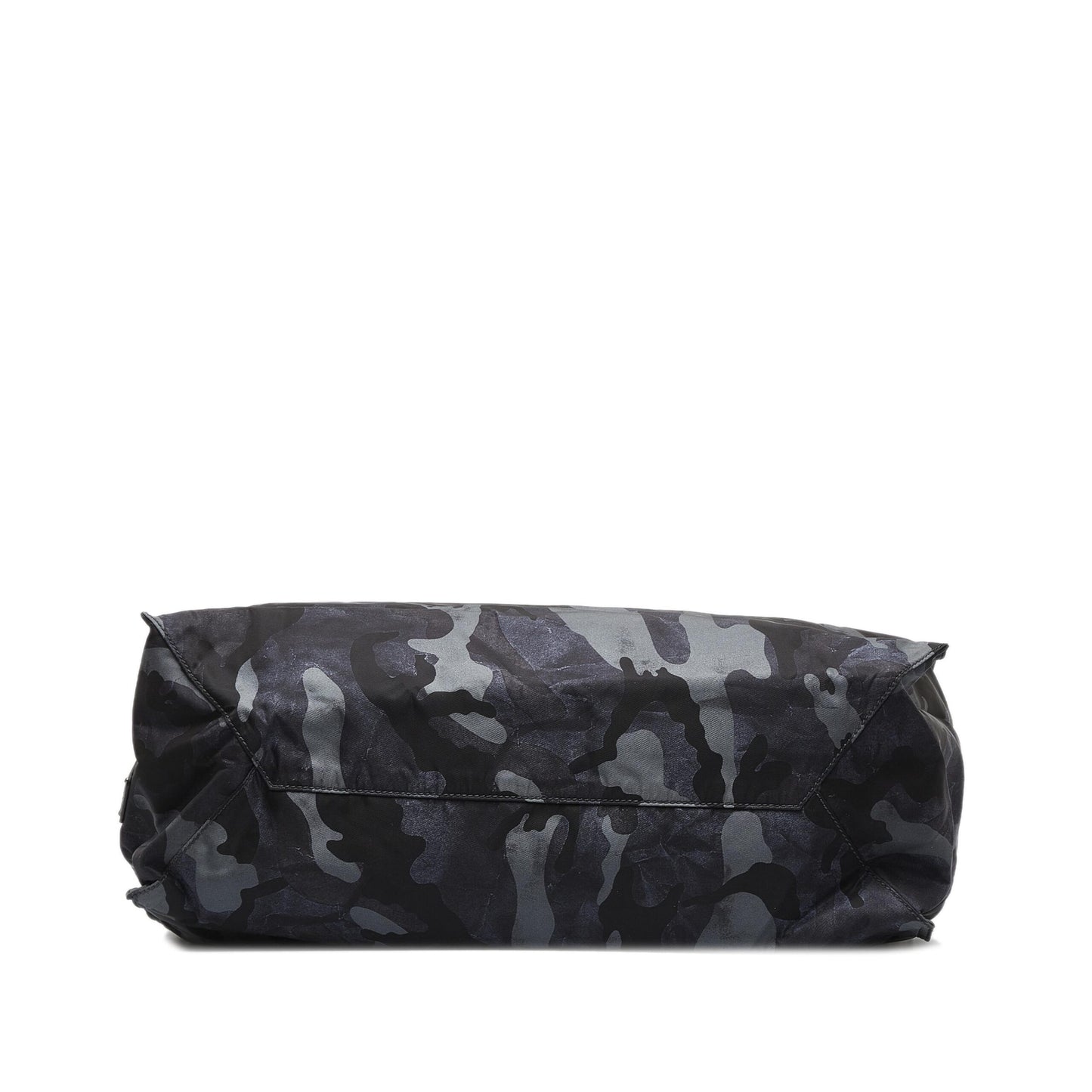 Black Camouflage Tessuto Nylon Tote Bag