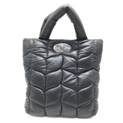 Black Leather Big Softie Tote Bag