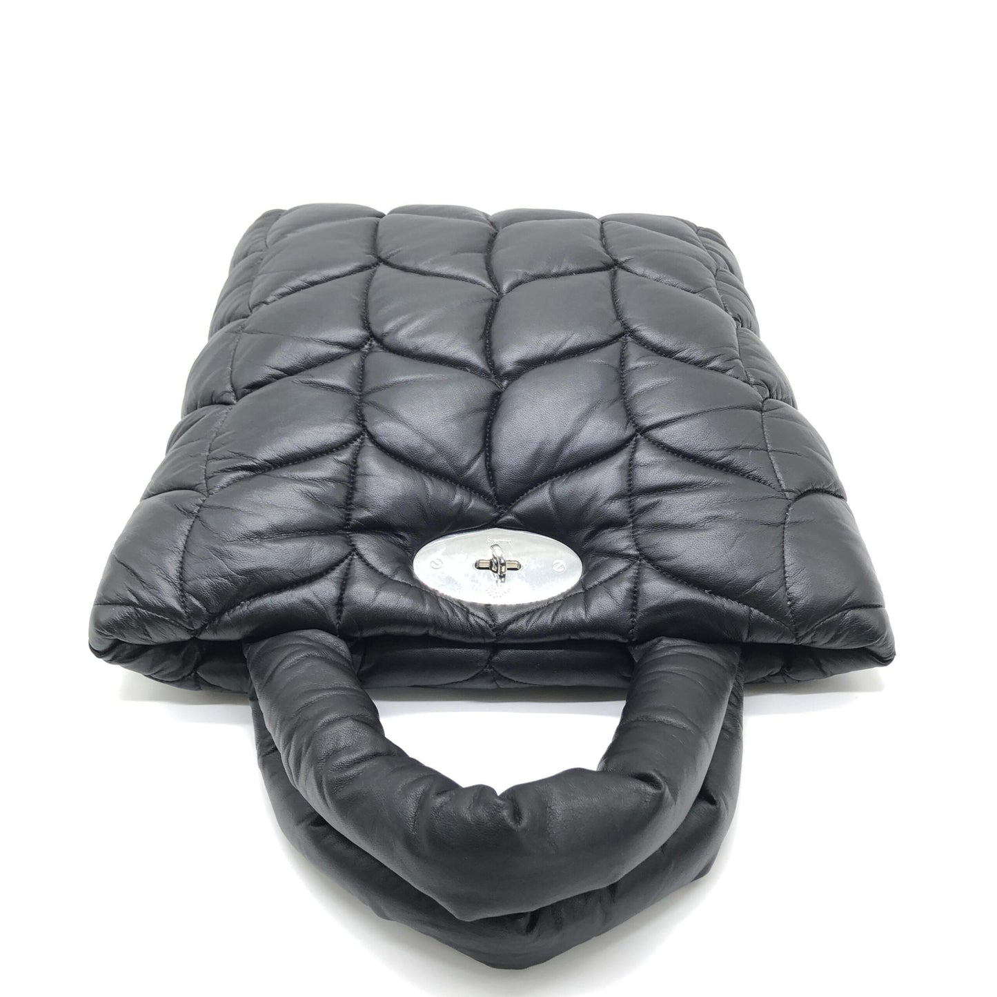 Black Leather Big Softie Tote Bag