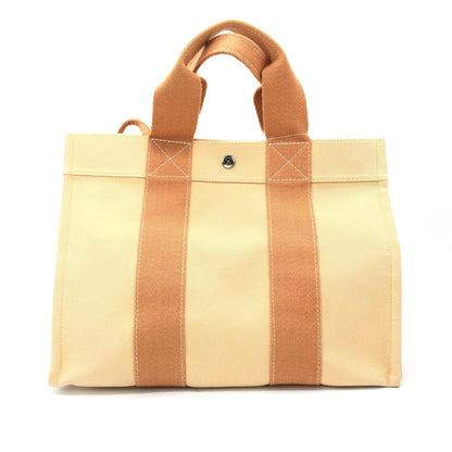 Canvas Tote Bag In Pastel Orange