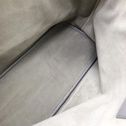 Gancio City Light Grey Leather Tote Bag