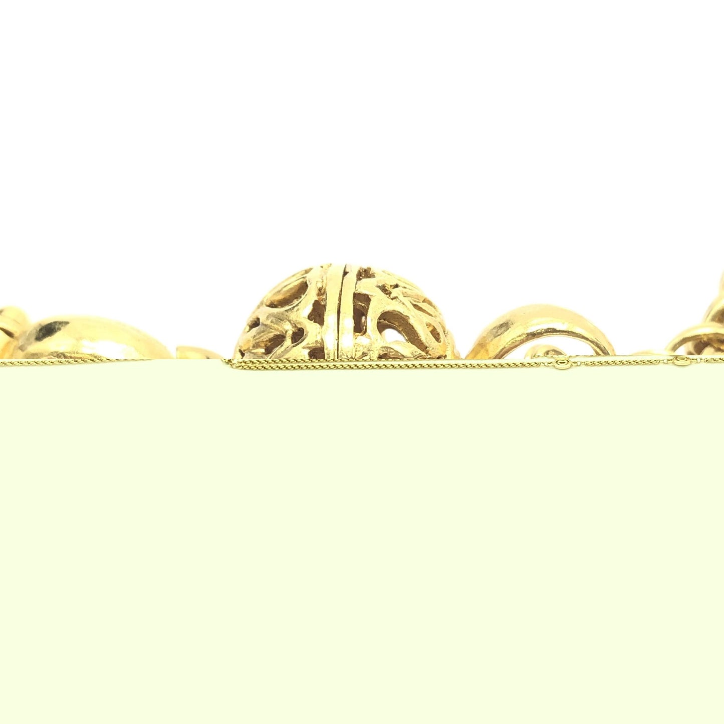 Gold Plated Lariat Bead Necklace