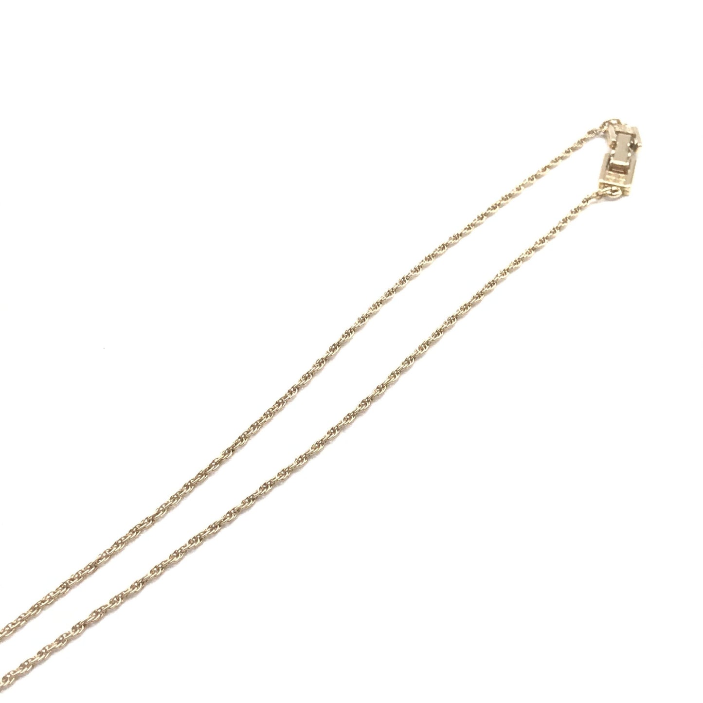 Gold Tone Bow Pendant Chain Necklace