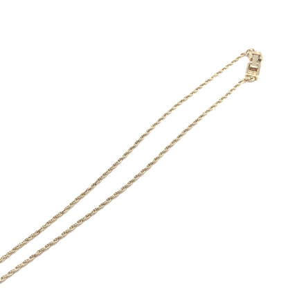 Gold Tone Bow Pendant Chain Necklace