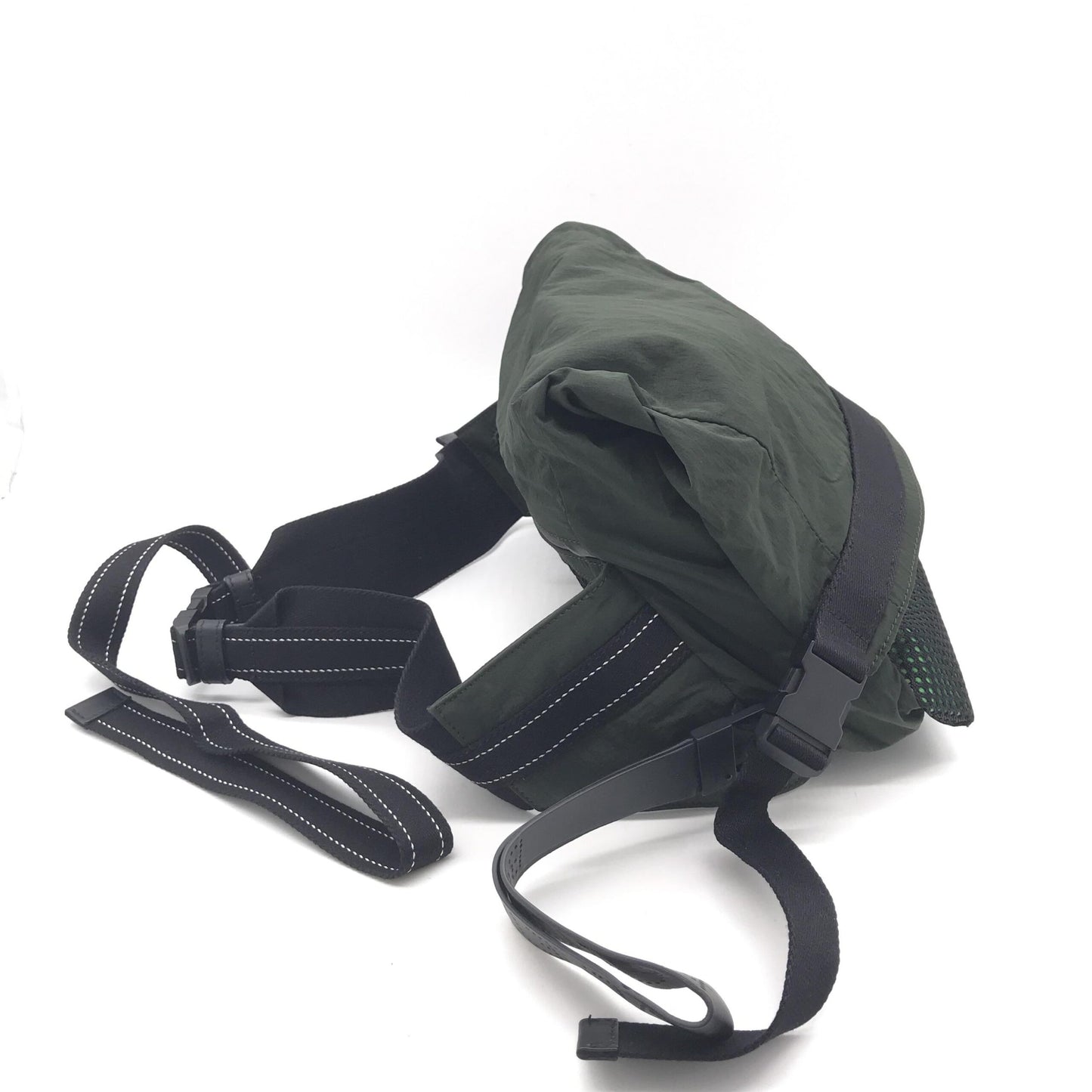 Green Nylon Body Bag Waist Bag