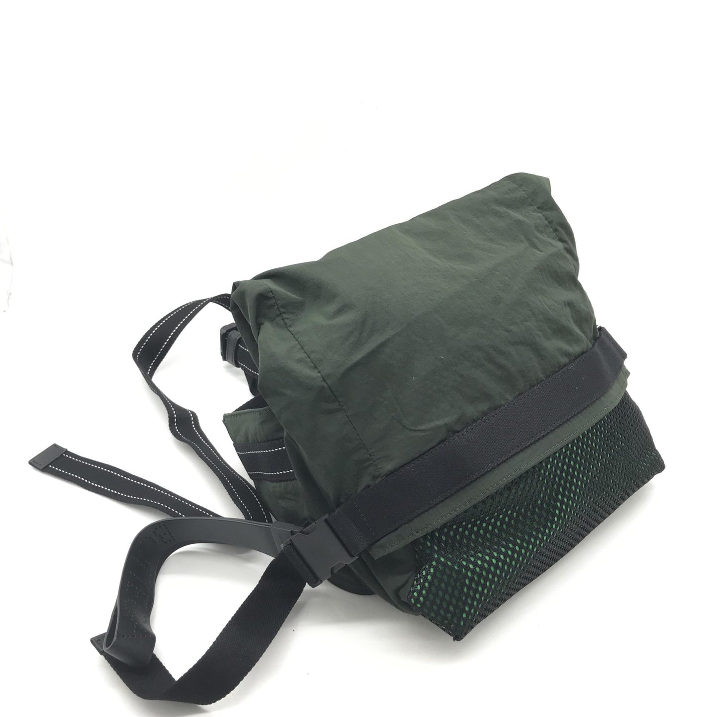 Green Nylon Body Bag Waist Bag