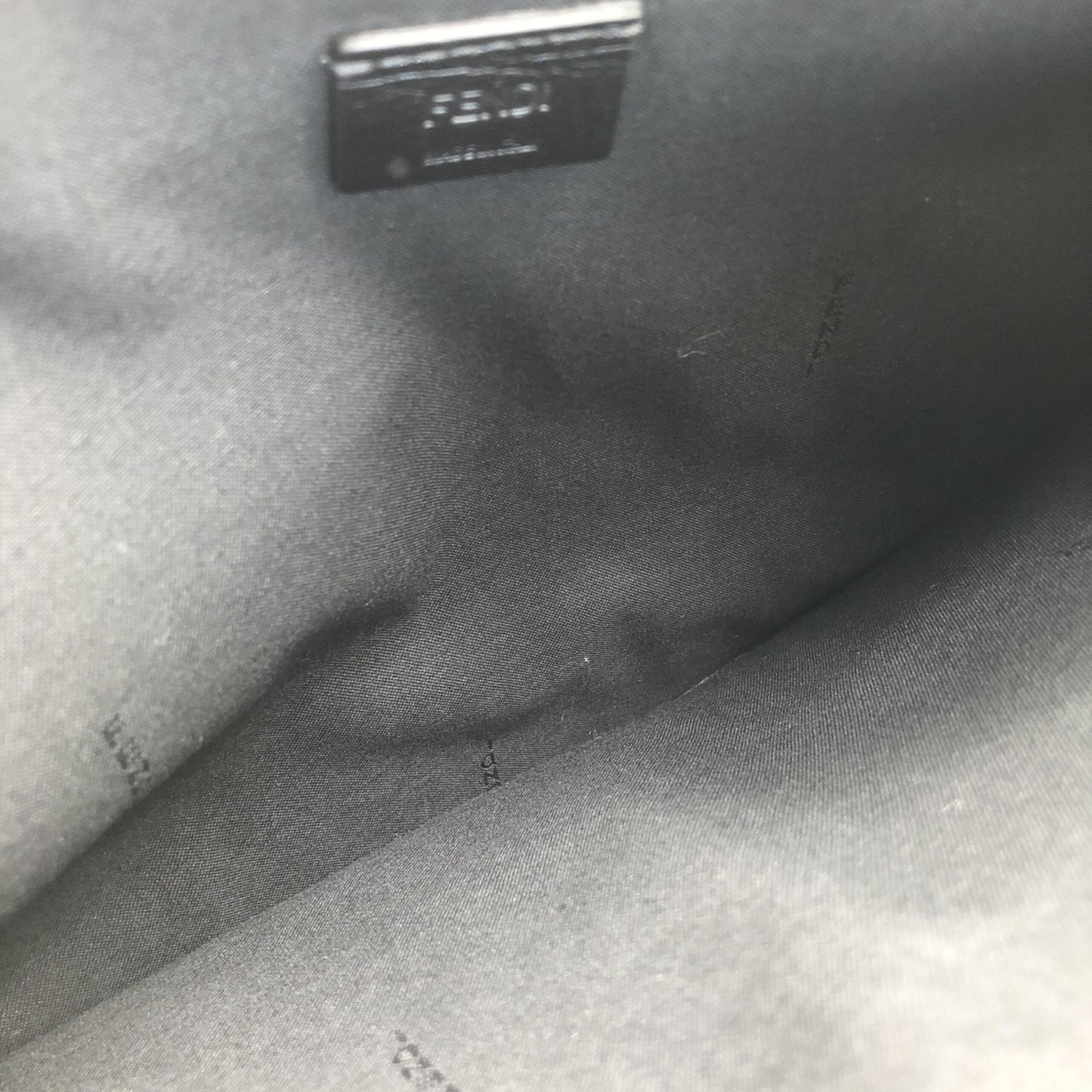 Moss Green Leather Clutch With Logo