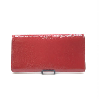 Red Patent Leather Clutch Bag
