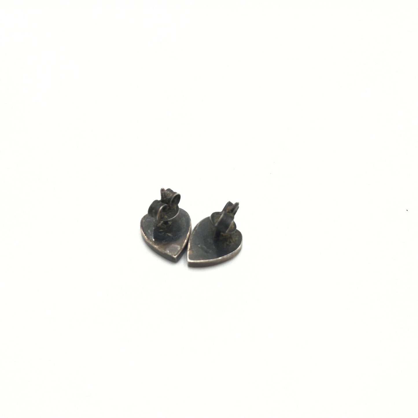 Silver 925 Heart Stud Earrings