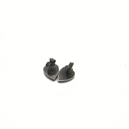 Silver 925 Heart Stud Earrings