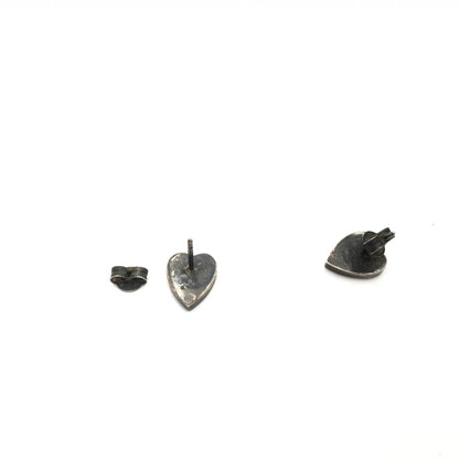 Silver 925 Heart Stud Earrings