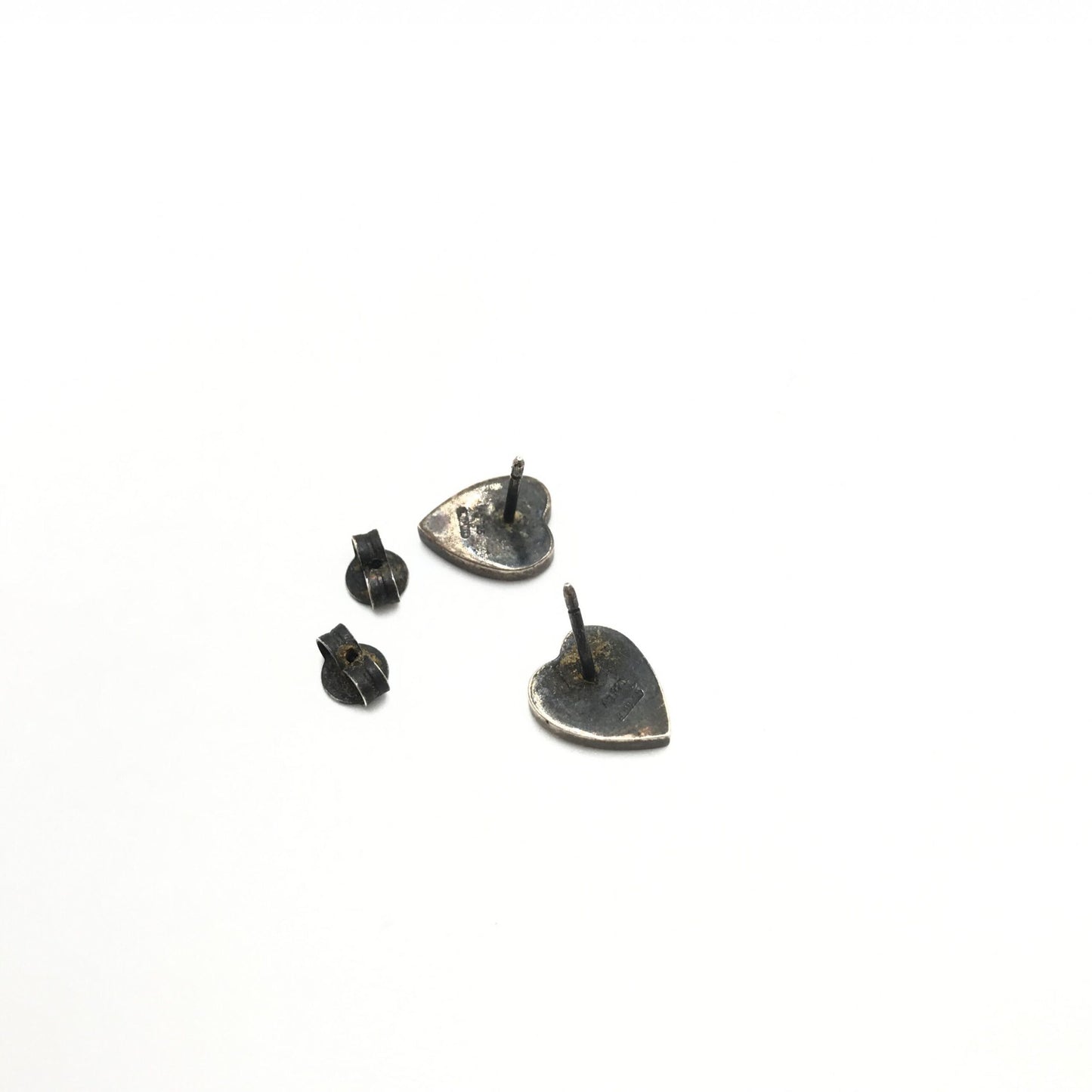 Silver 925 Heart Stud Earrings