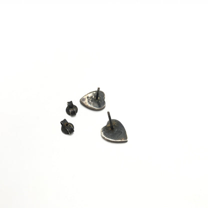 Silver 925 Heart Stud Earrings