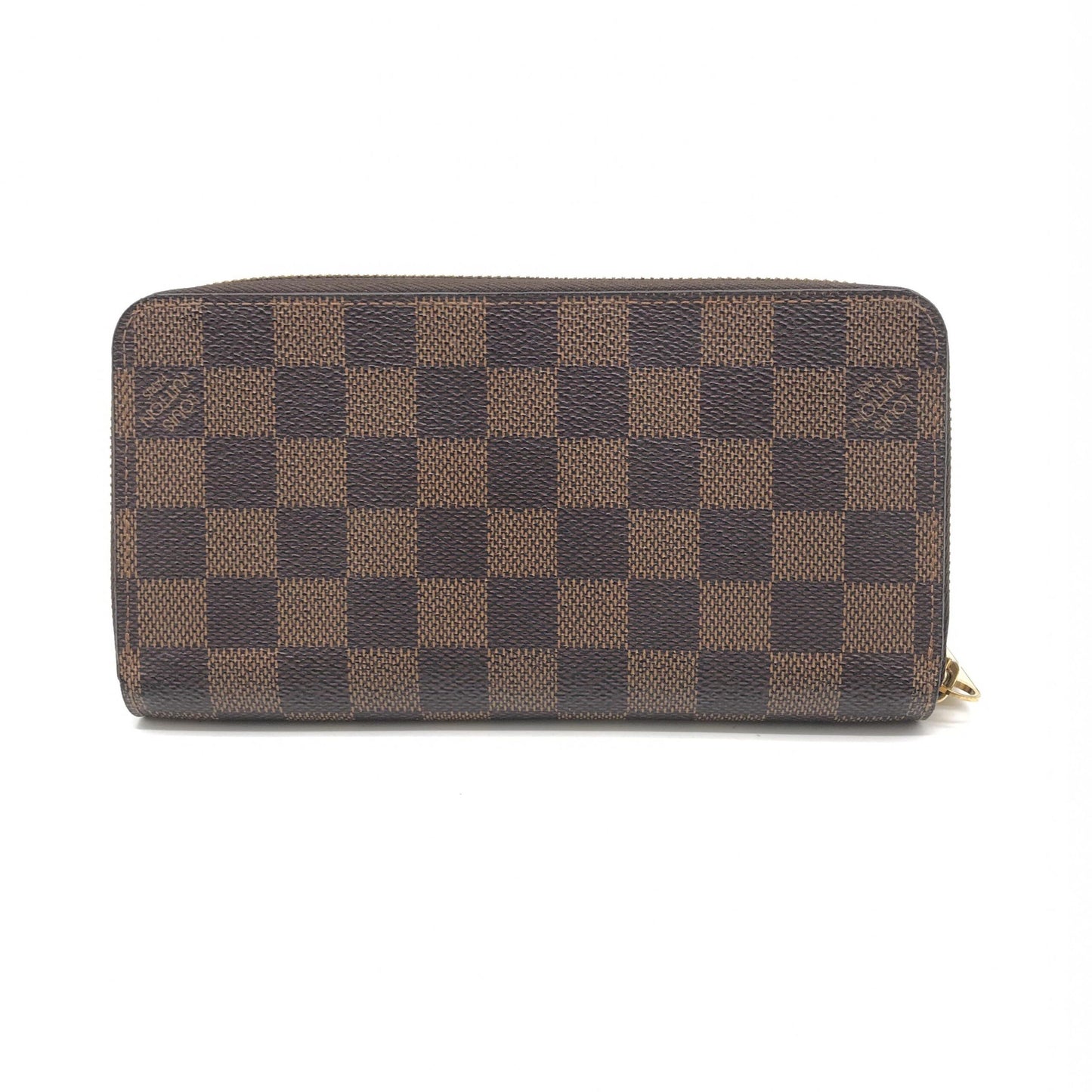 Zippy Wallet With Damier Ebene Pattern
