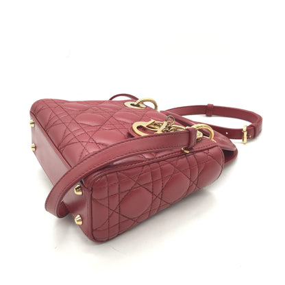 Mini Lady Dior Handbag In Pink