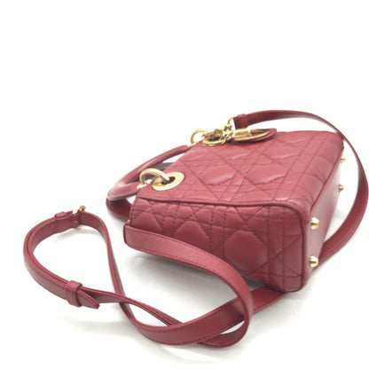Mini Lady Dior Handbag In Pink