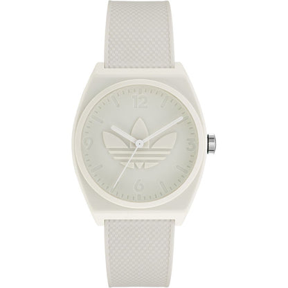 White Synthetic Dress Watch