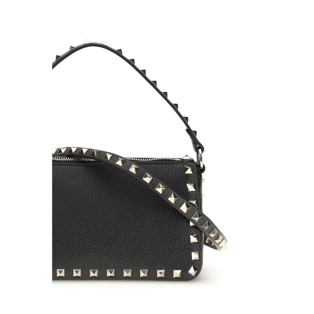 Small Rockstud Grainy Calfskin Crossbody Bag