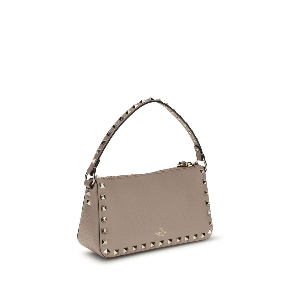 Small Rockstud Grainy Calfskin Crossbody Bag