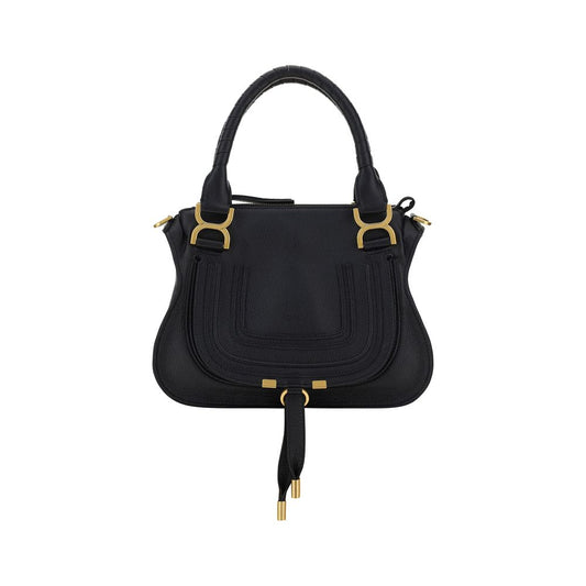 Chloé Marcie Small Black Calfskin Top Handle Bag