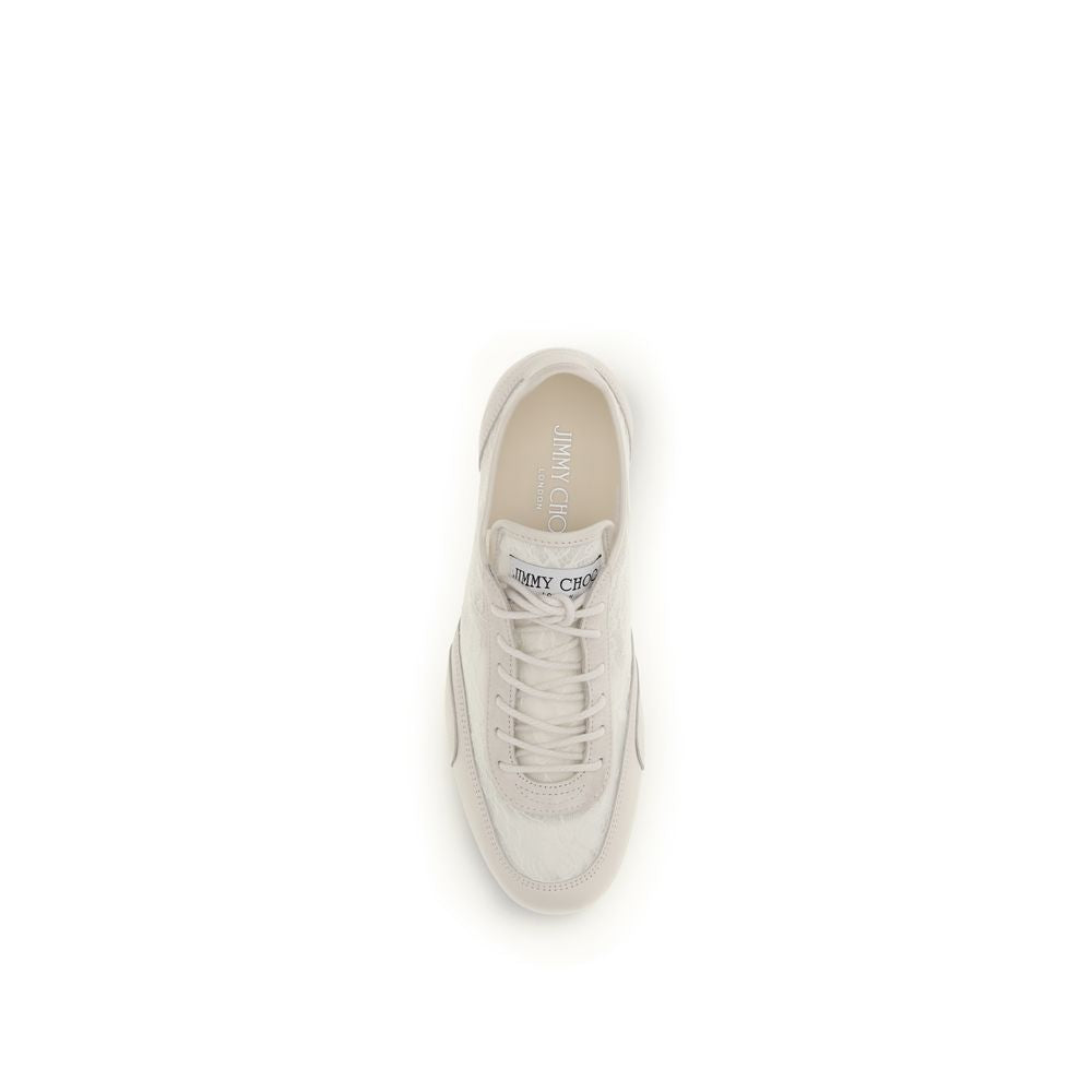 Beige Calf Leather Bos Taurus Athletic Sneakers