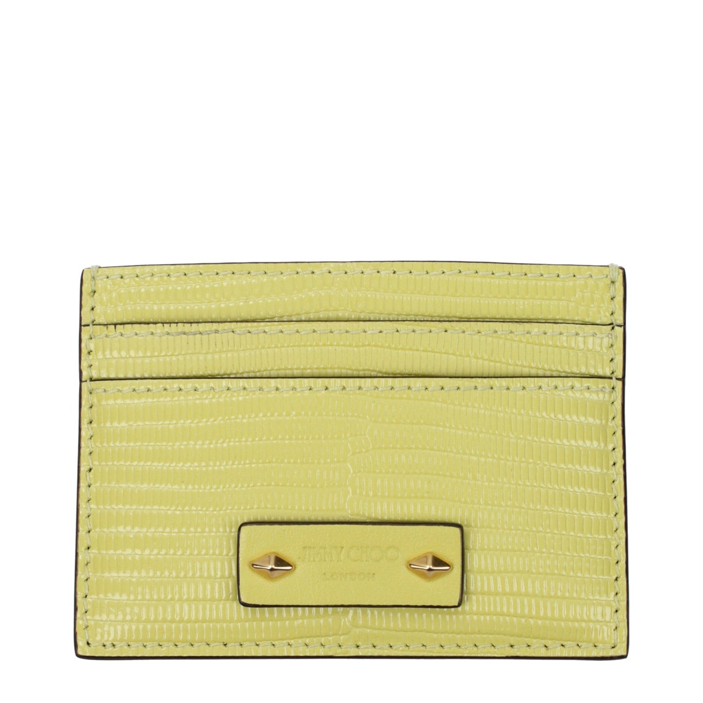 Yellow Leather Cardholder