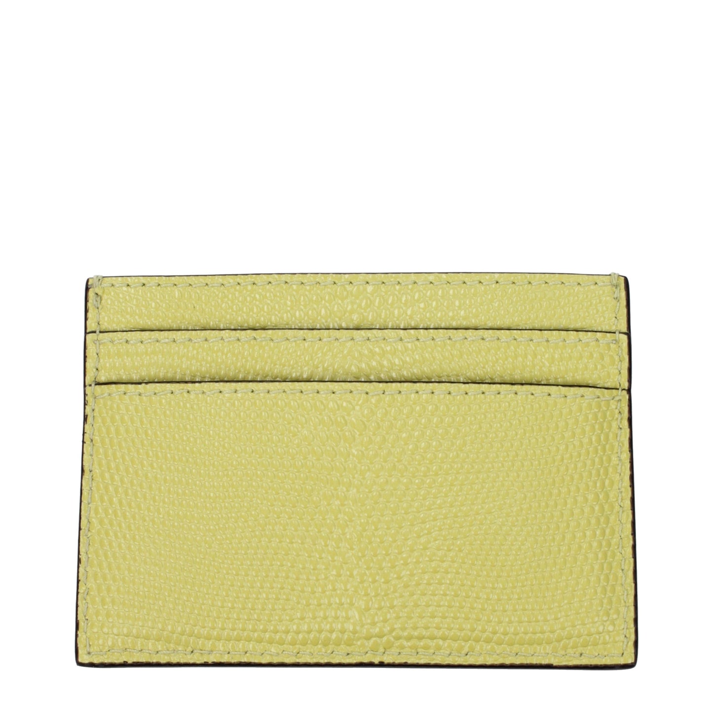 Yellow Leather Cardholder