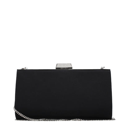 Black Satin Clutch Bag