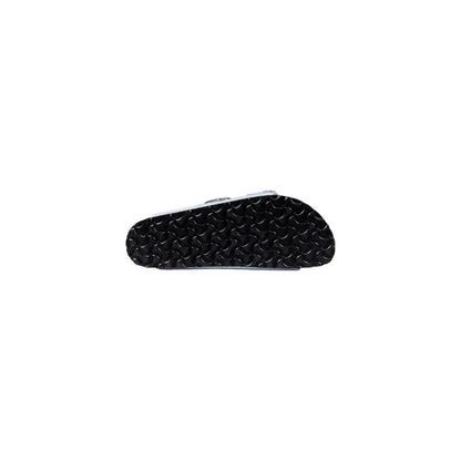 Blue Artificial Leather Slippers