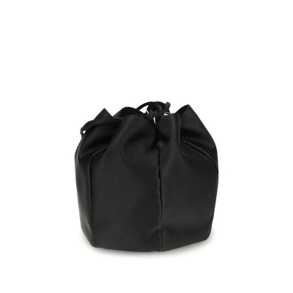Prada Black Silk Satin Pouch Bag