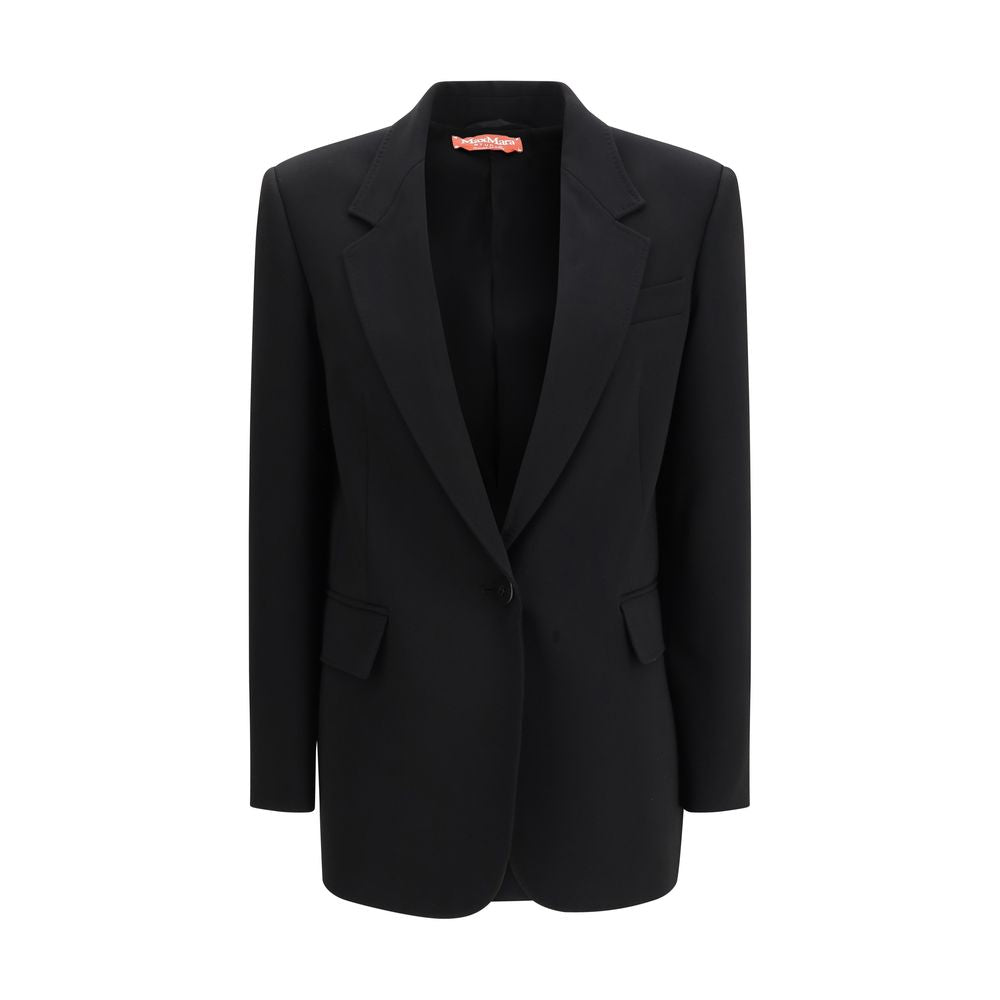 Max Mara Studio Bosco Black Cady Blazer