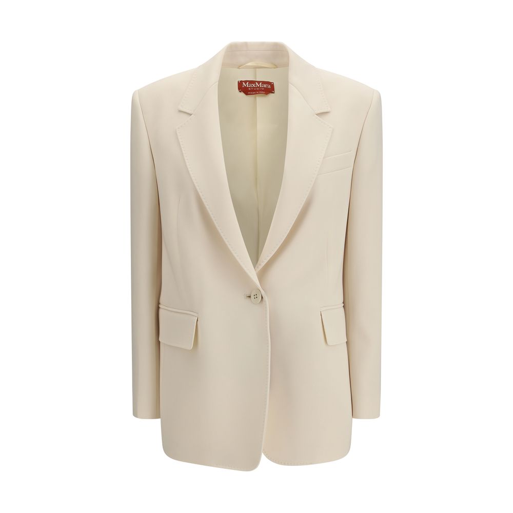 Max Mara Studio Bosco Cream Cady Blazer