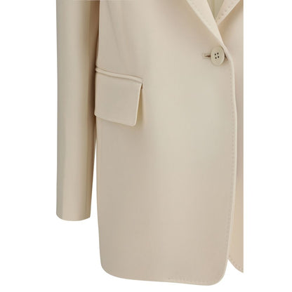 Max Mara Studio Bosco Cream Cady Blazer