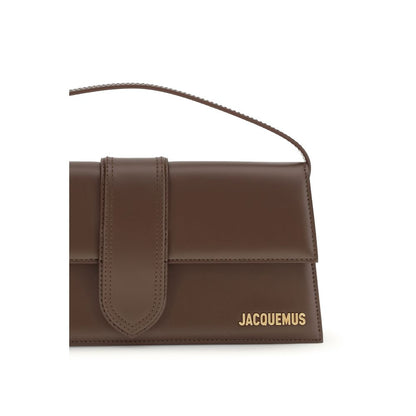 Jacquemus Le Bambino Long Brown Leather Shoulder Bag