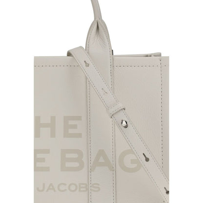 Marc Jacobs The Tote Bag White Grained Leather Medium Tote Bag