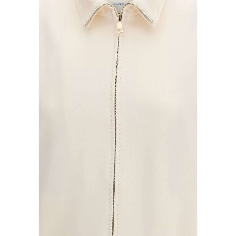 Max Mara Pure Mxppala Beige Scuba Jersey Jacket